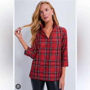 Tuckernuck Royal Stewart Tartan Margot Top